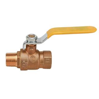 The Plumber's Choice 34 in. FIP x 34 in. MIP Premium Brass Full Port Ball Valve 822256MF