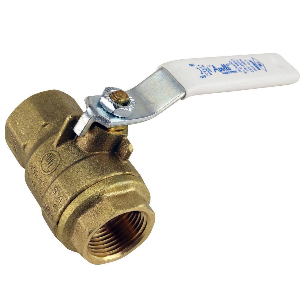 Apollo 34 in. x 34 in. Forged Brass FIP x FIP Full Port Threaded Ball Valve 77FLF10401