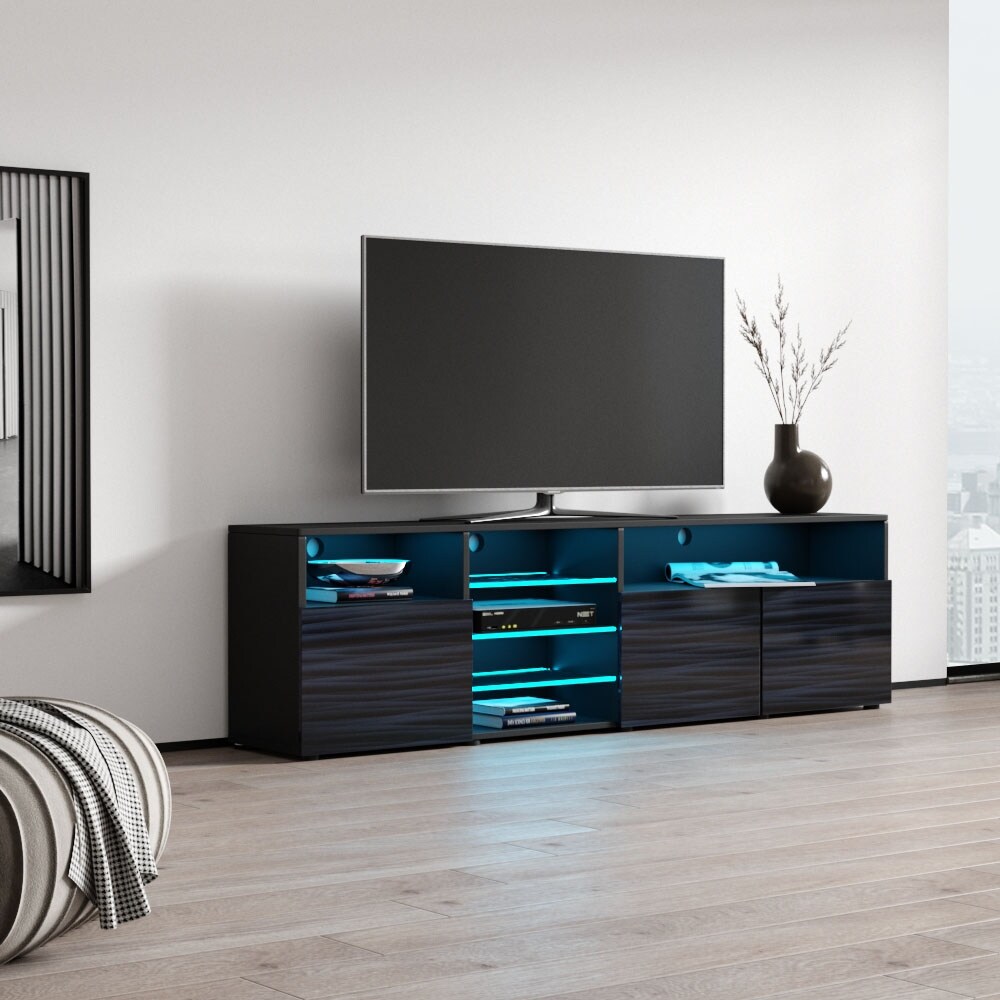 Roma 79 inch Wide Glossy TV Stand