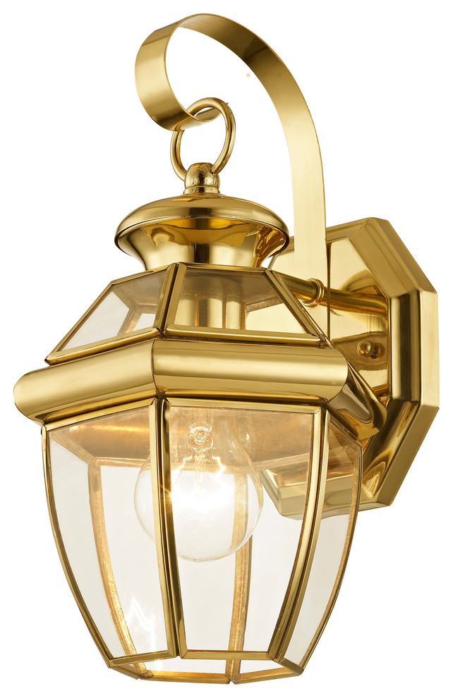 Monterey Outdoor Wall Lantern  Antique Brass   Traditional   Outdoor Wall Lights And Sconces   by LAMPS EXPO  Houzz