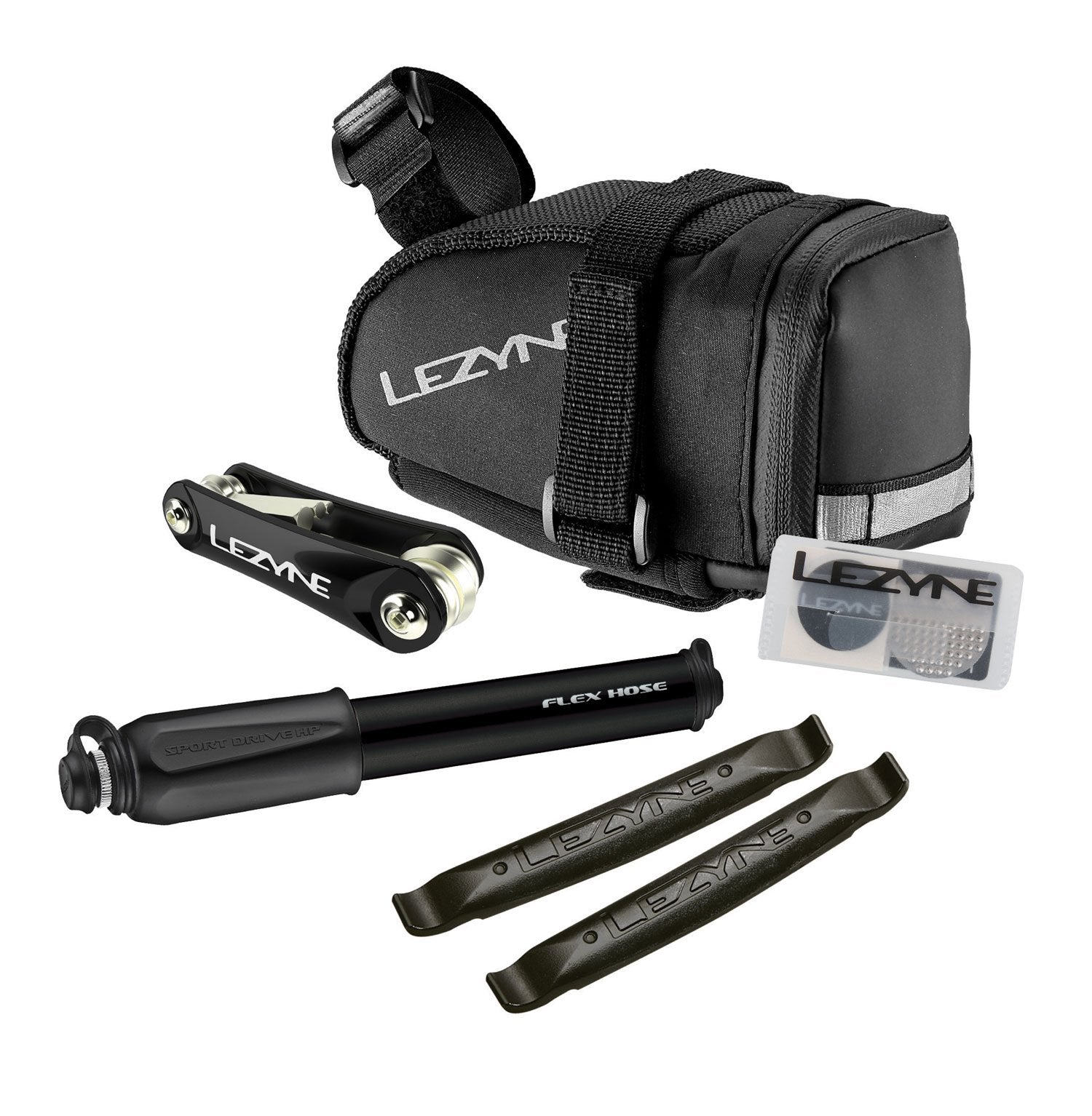 Lezyne M-Caddy Saddle bag Tubeless Kit - Black