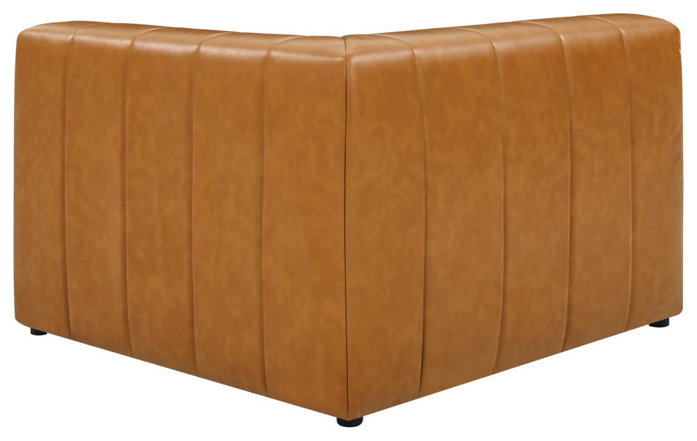 Bartlett Vegan Leather Vegan Leather 2 Piece Loveseat Tan   Contemporary   Loveseats   by ShopFreely  Houzz