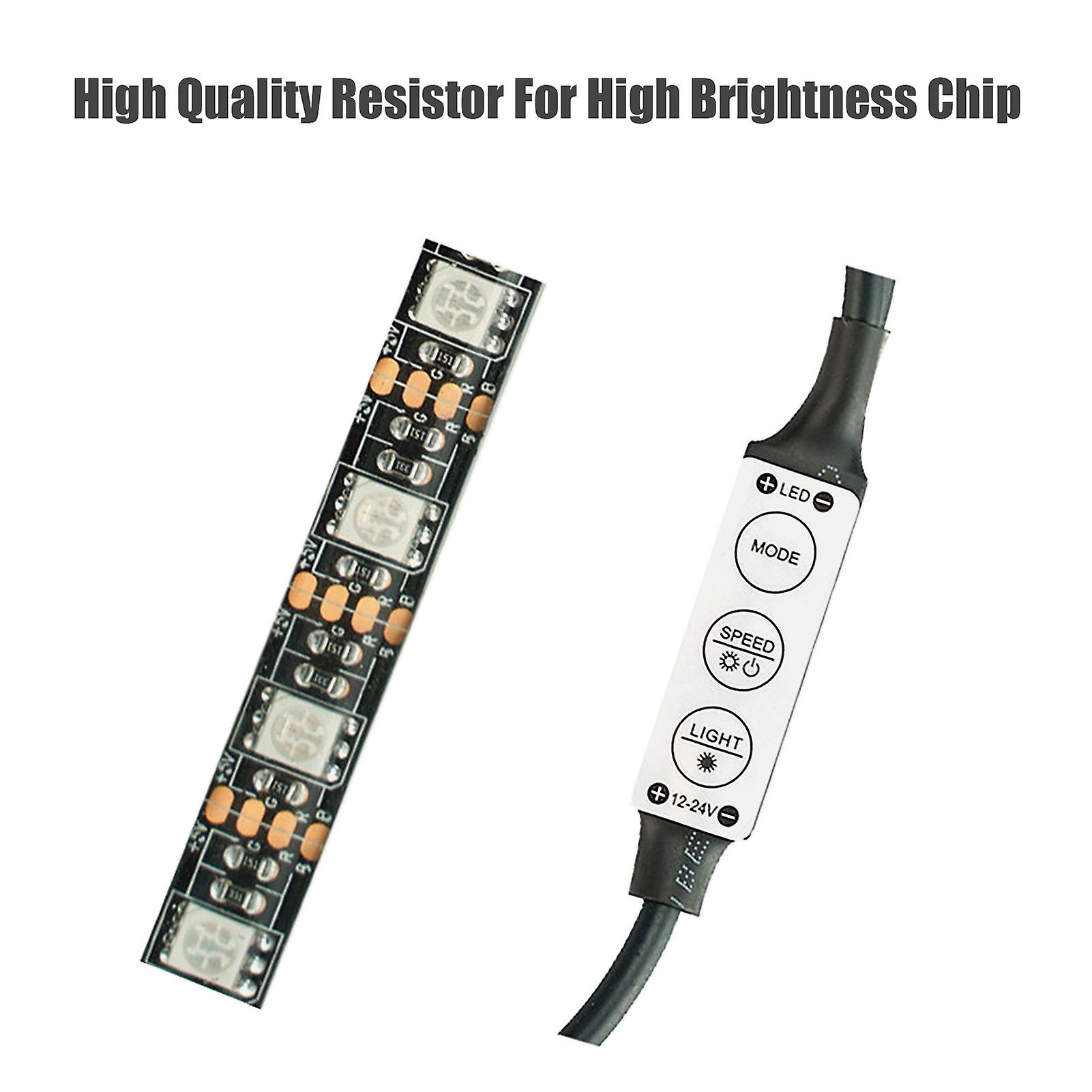 Led Strip Flashlight Strip Multiple Color Switching Water Resistant Night Light Strip Bars Replacement For Xiaomi Electric Scooters Skateboards No.186