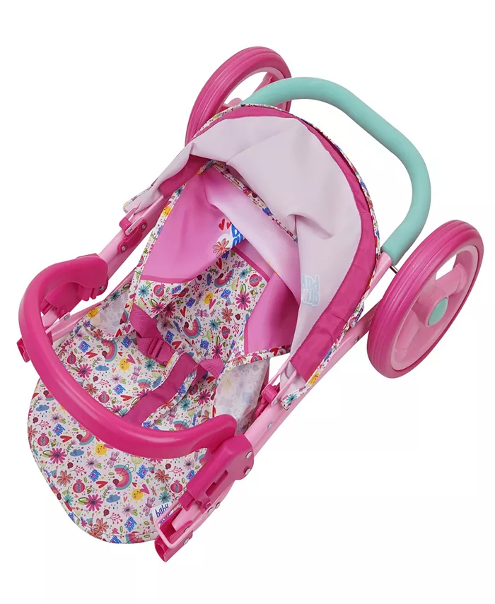 Baby Alive Pink And Rainbow Doll Jogging Stroller