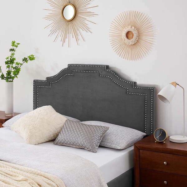 Lucia King/California King Performance Velvet Headboard - - 33066604