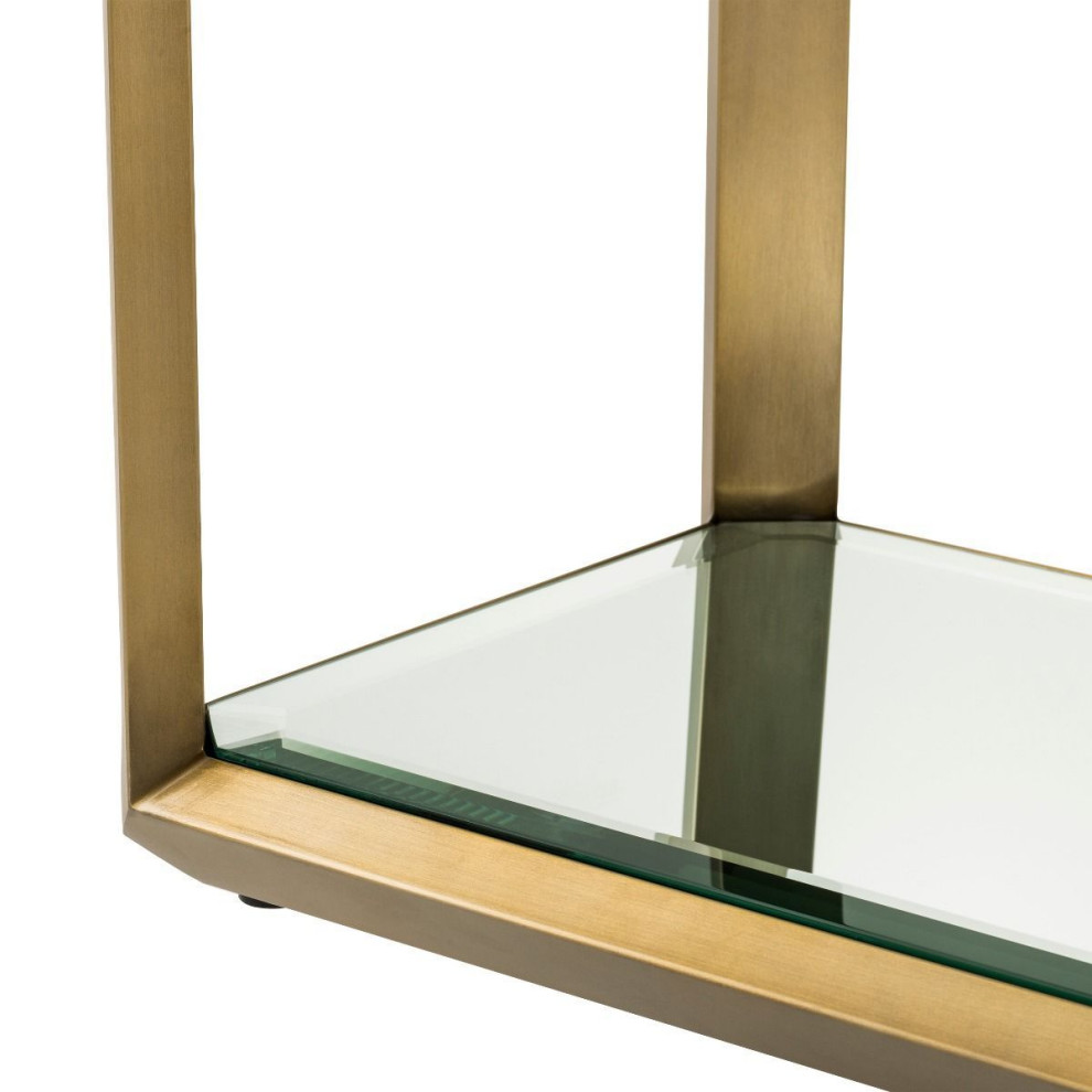 Slim Brass Console Table  Eichholtz Callum   Contemporary   Console Tables   by Oroa   Distinctive Furniture  Houzz