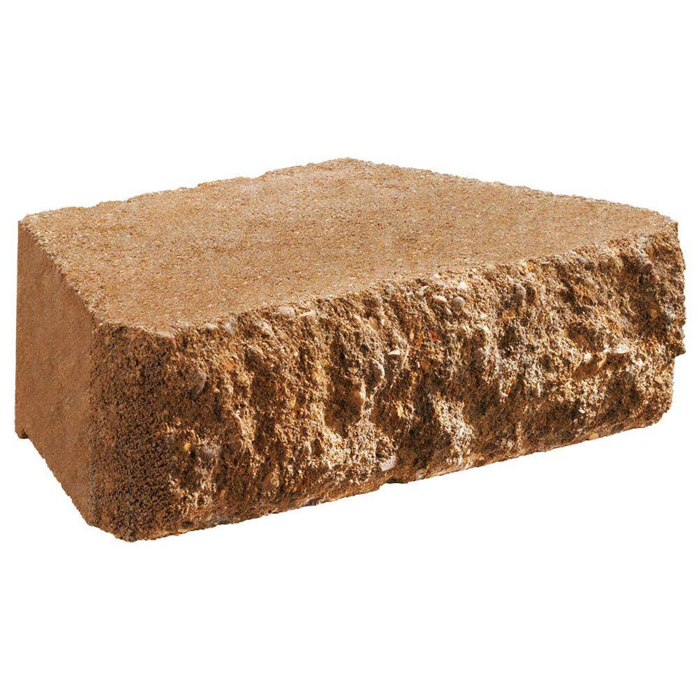 Oldcastle Carlton 3 in. x 10 in. x 6 in. Tan Concrete Retaining Wall Block (192-Piece Pallet) 16204426