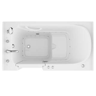 Universal Tubs HD Series 32 in. x 60 in. Left Drain Quick Fill Walk-In Air Tub in White HD3260LWA