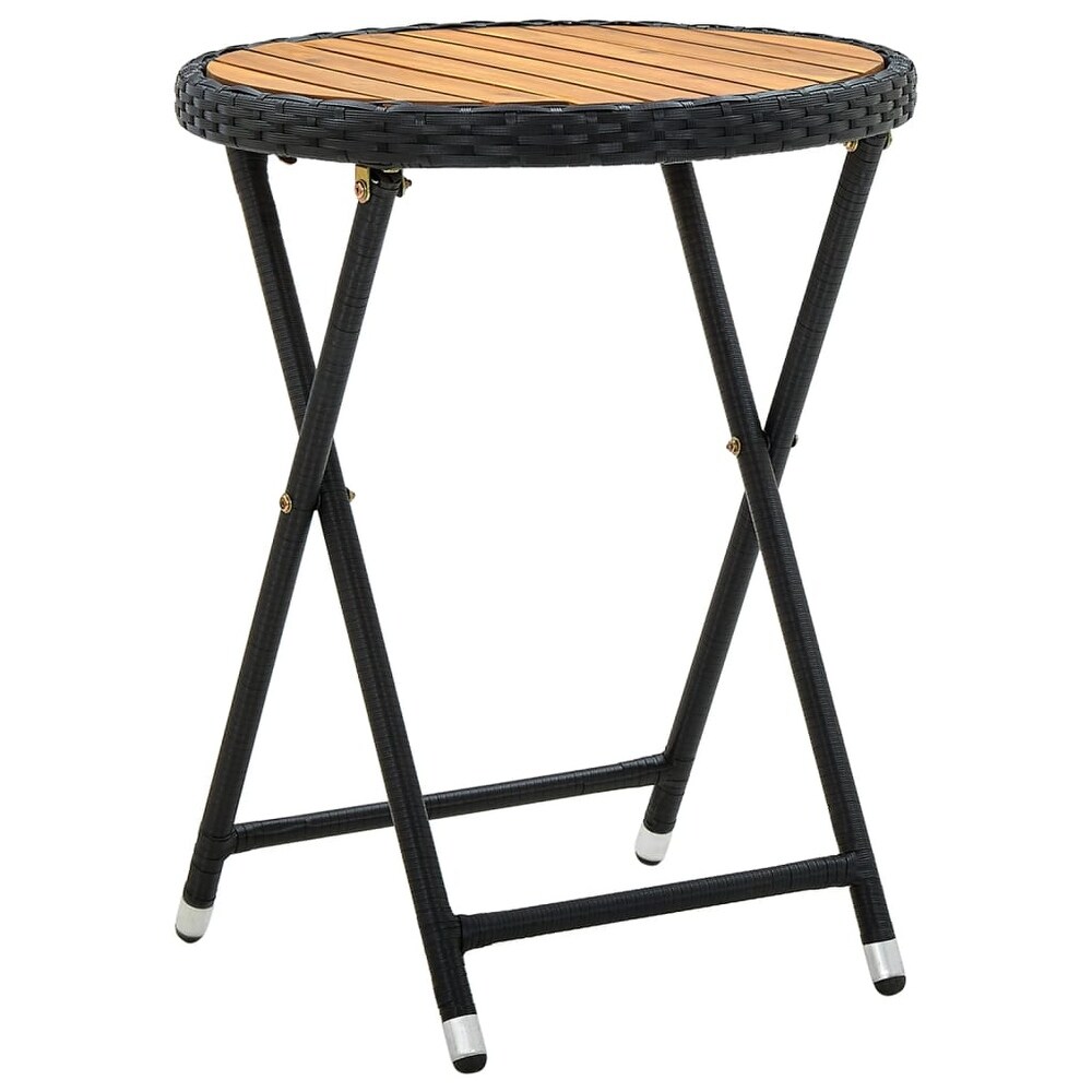 vidaXL Tea Table Black 23.6\