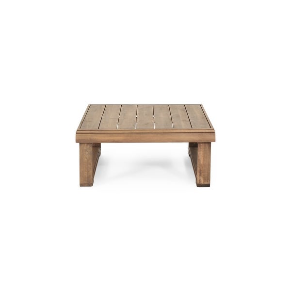 Westchester Outdoor Acacia Wood Square Coffee Table by Christopher Knight Home