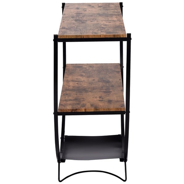 The Gray Barn Highfield Rustic Industrial Console Table