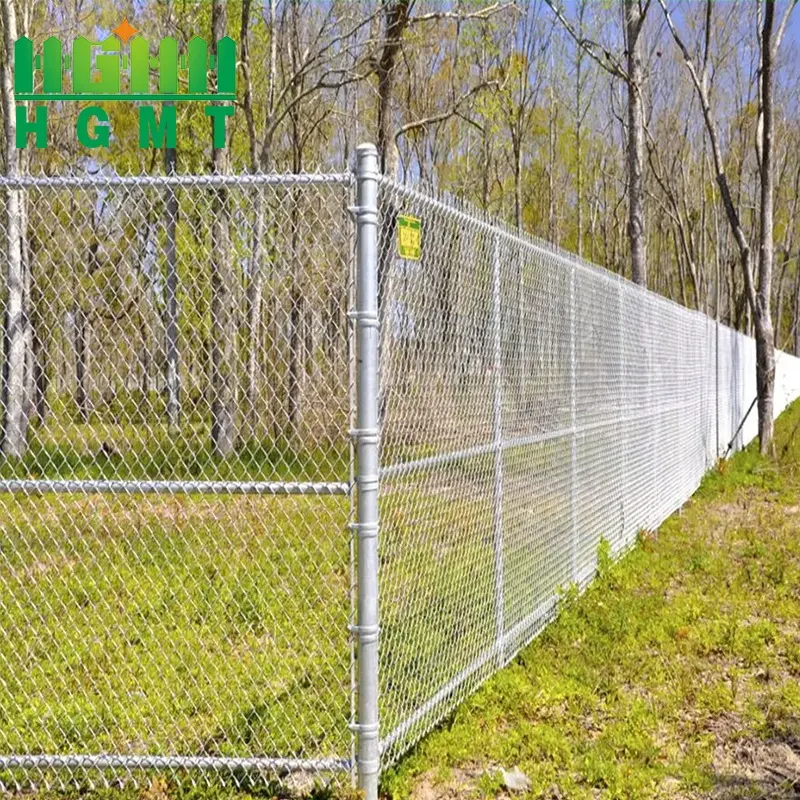 Best Selling Factory Supply Black PVC Coated Galvanized Chain Link Fence/anti rust chainlink fence for Sale