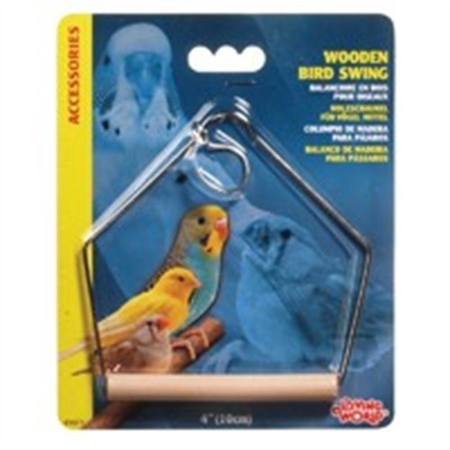 Living World 81511 4 x 5 in. Wood Perch Bird Swings