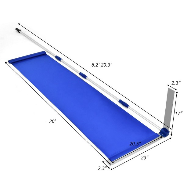 Costway 21ft Roof Snow Rake Removal Tool Lightweight W Adjustable Telescoping Handle