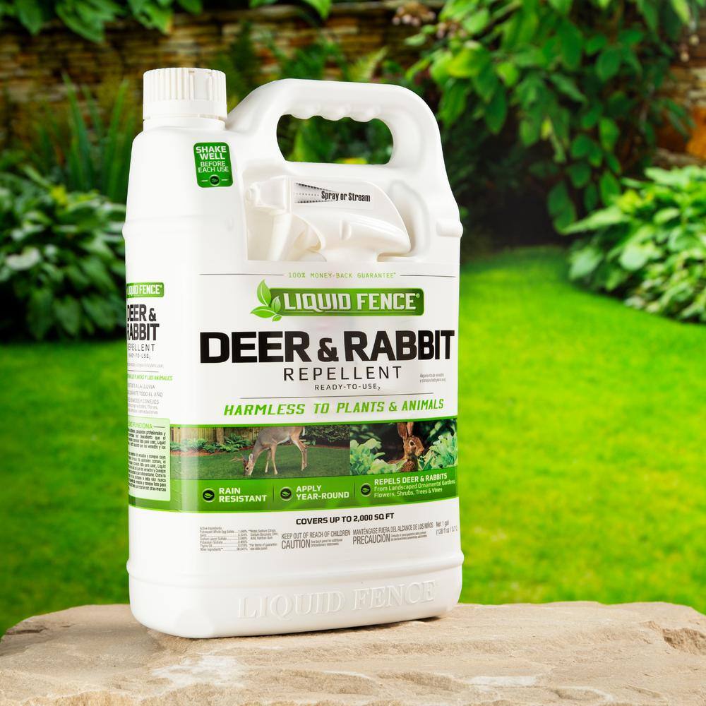 Liquid Fence 1 Gal. Ready-to-Use Deer and Rabbit Repellent HG-70109-4