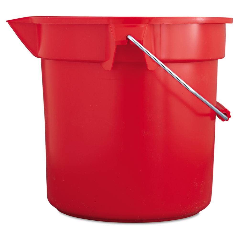 Rubbermaid Commercial Products Brute 14 Qt. Red Round Bucket RCP2614RED