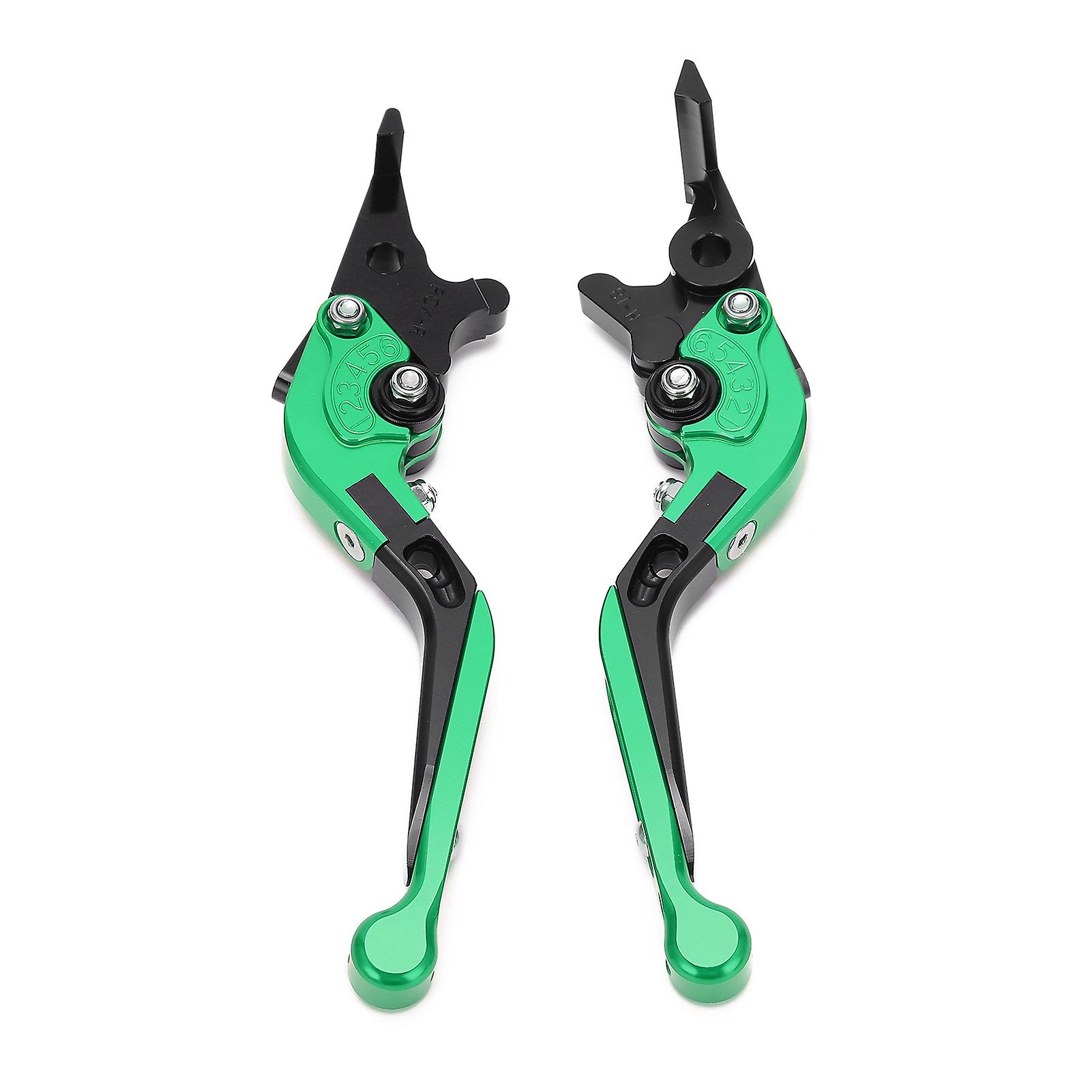 2pcs Motorcycle Brake Clutch Levers Adjustable Cnc Aluminium Alloy Replacement For Adv150 20192021green