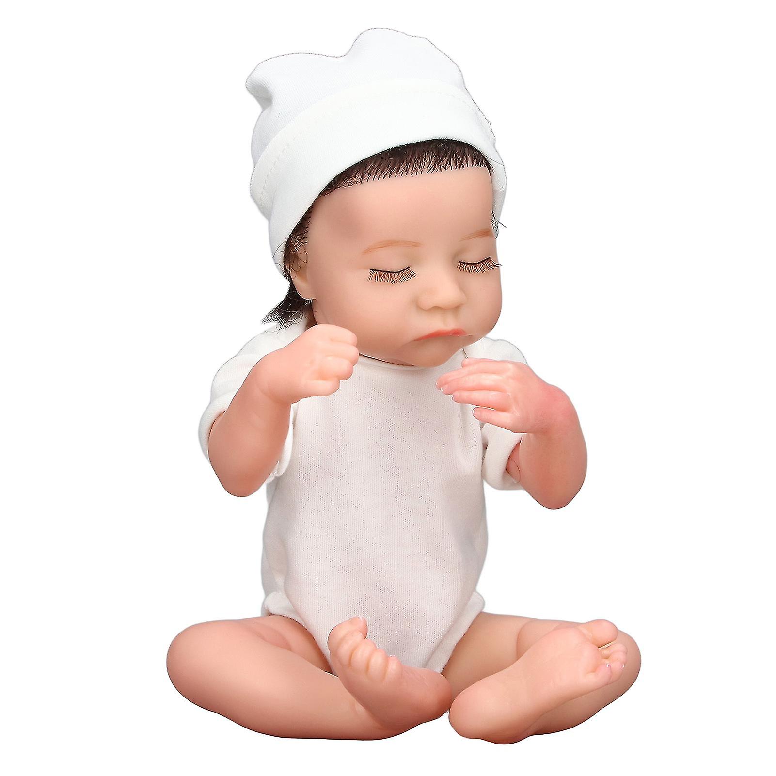 12inch Simulation Girl Baby Doll Silicone Posable Lifelike Bathable Newborn Baby Doll for Kids New Parents