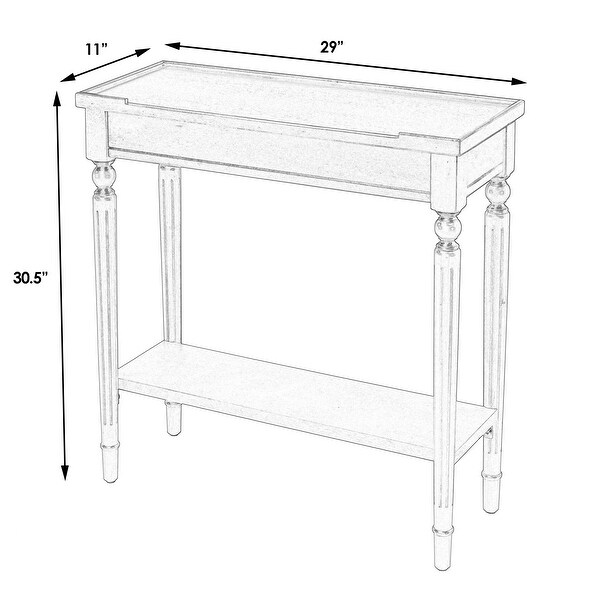 Handmade Butler Simple Elegance Plum Black Console Table