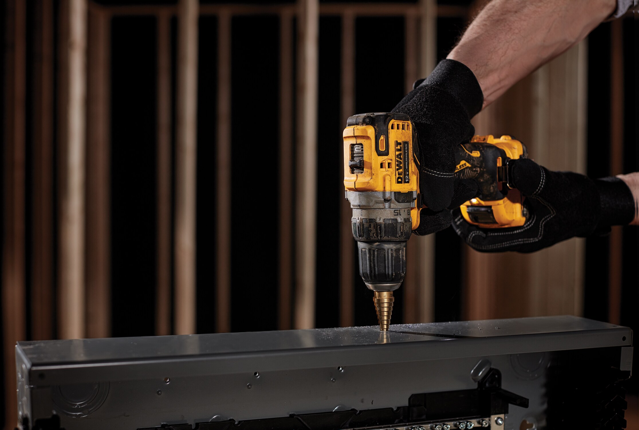 DEWALT DCD701F2 XTREME 12-volt Max 3/8-in Brushless Cordless Drill (2 Li-ion Batteries Included and Charger Included)