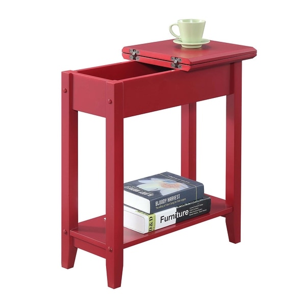 Copper Grove Aubrieta Narrow Flip Top Storage End Table