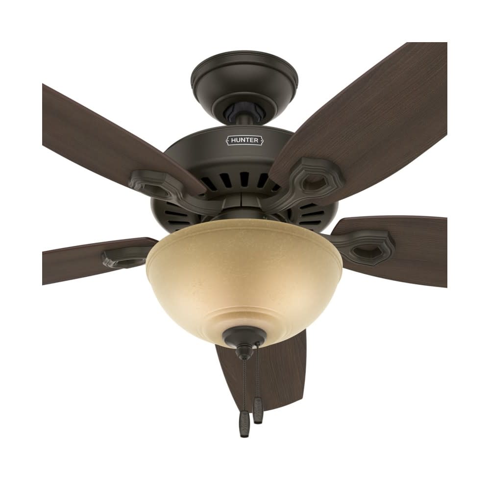 Hunter Builder Deluxe Ceiling Fan 52 Bronze Brazilian Cherry ;