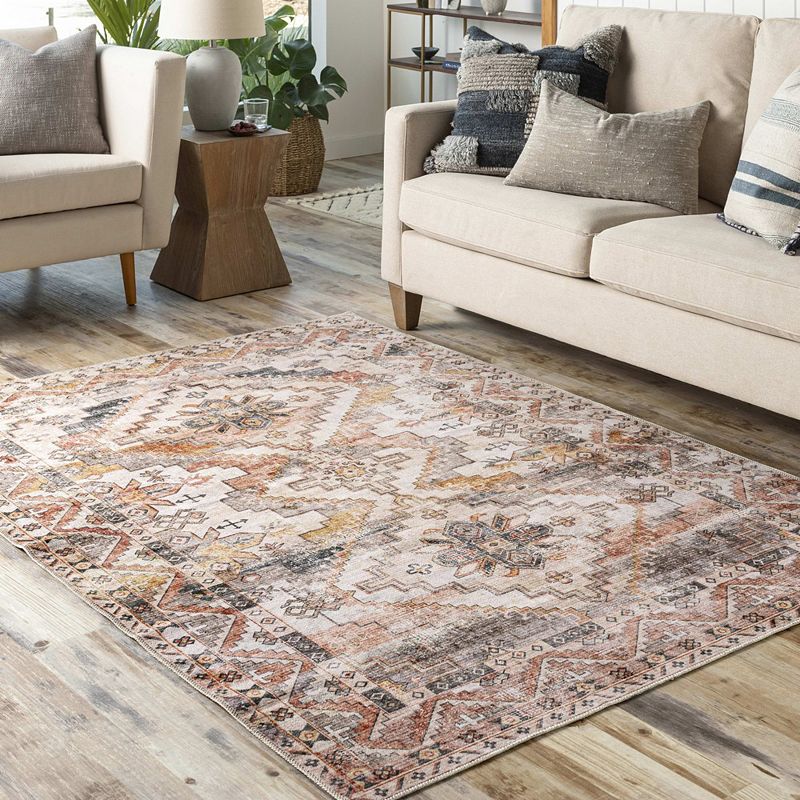 Wapello Traditional Washable Area Rug