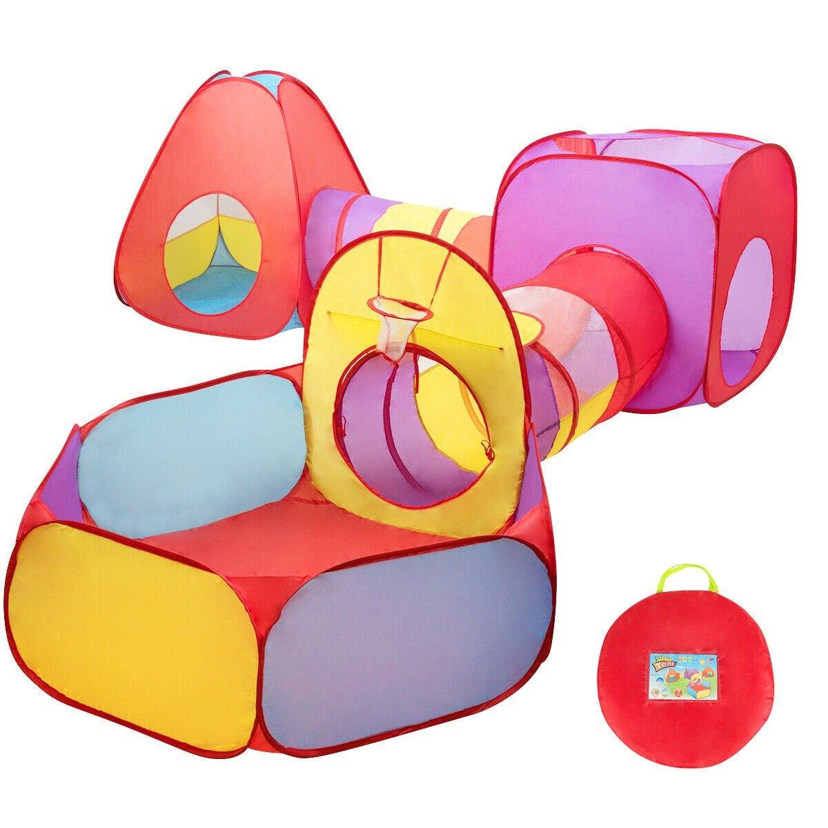 7pc Kids Play Tent, Ball Pit & Tunnels