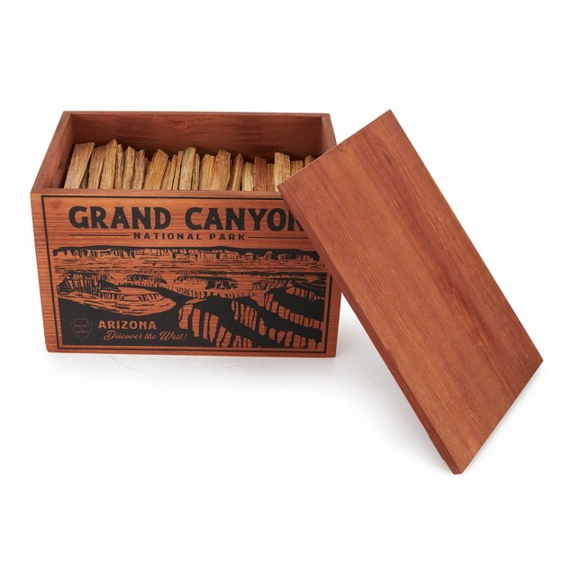 Better Wood Products Limited Edition Protect The Parks Series All Natural Fatwood Fire Starter Sticks 13 Pound Wooden Crate Grand Canyon