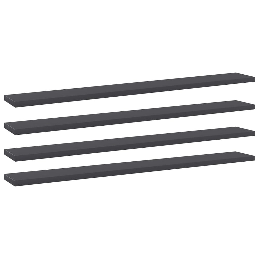 vidaXL Bookshelf Boards 4 pcs Gray 31.5\