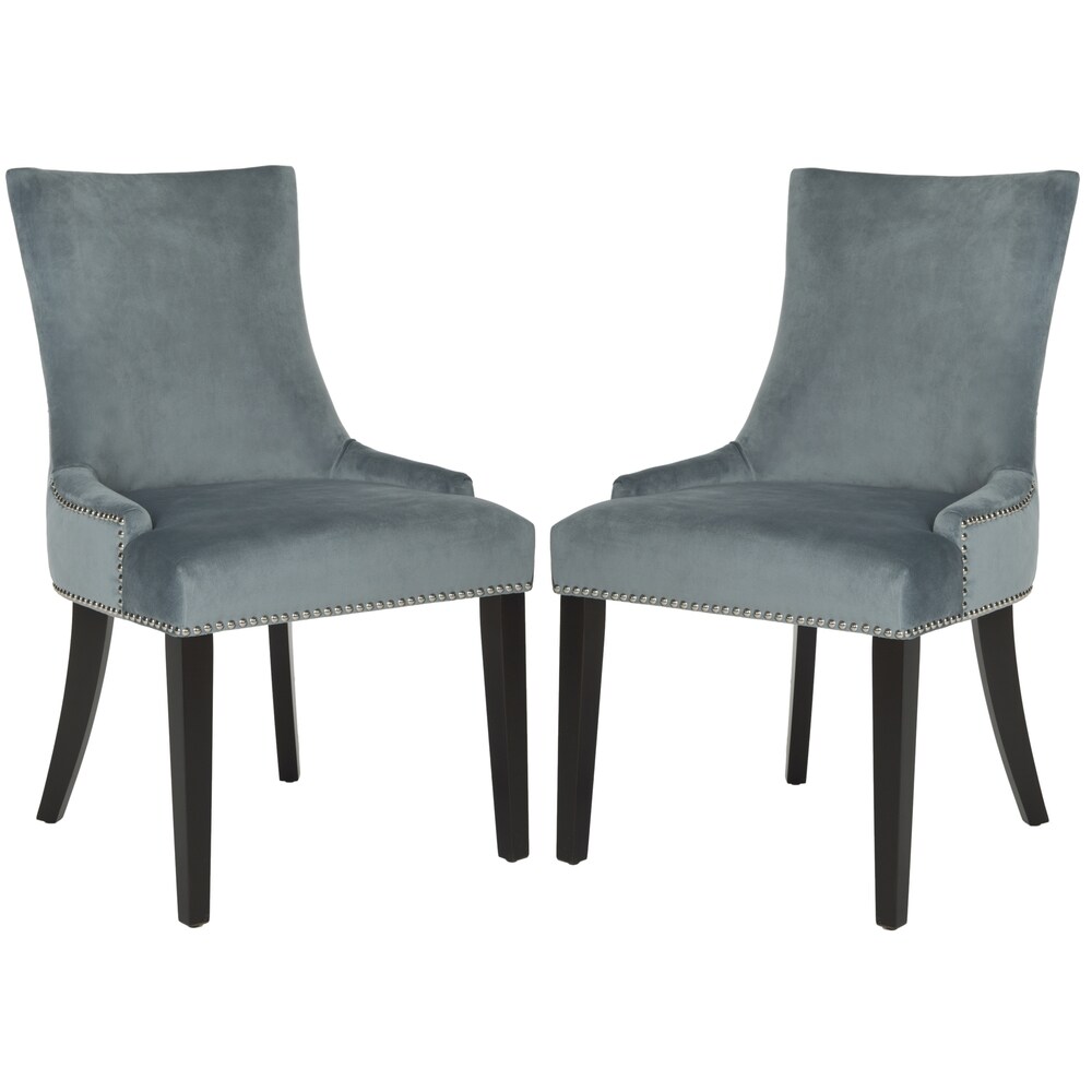 SAFAVIEH Dining Lester Blue Dining Chairs (Set of 2)   22\