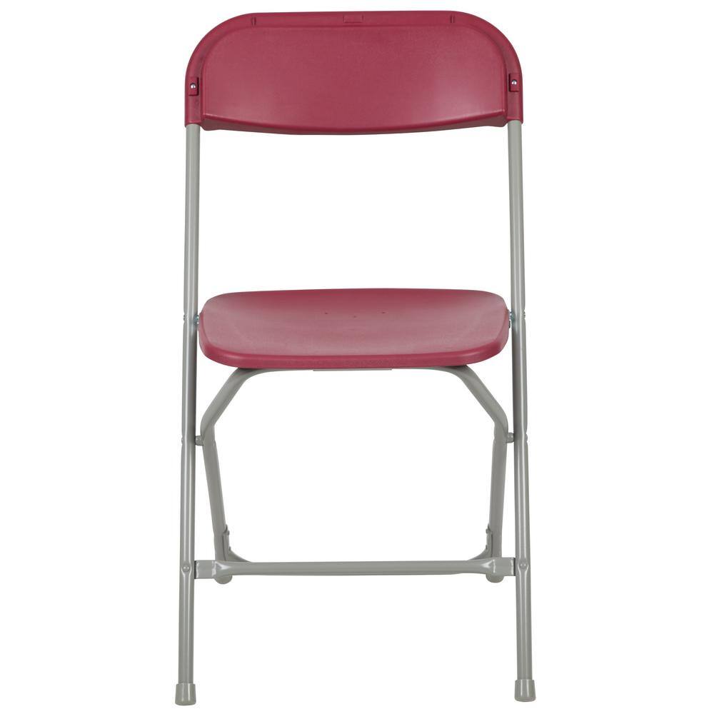 Carnegy Avenue Red Metal Folding Chair (Set of 10) CGA-LE-167358-RE-HD