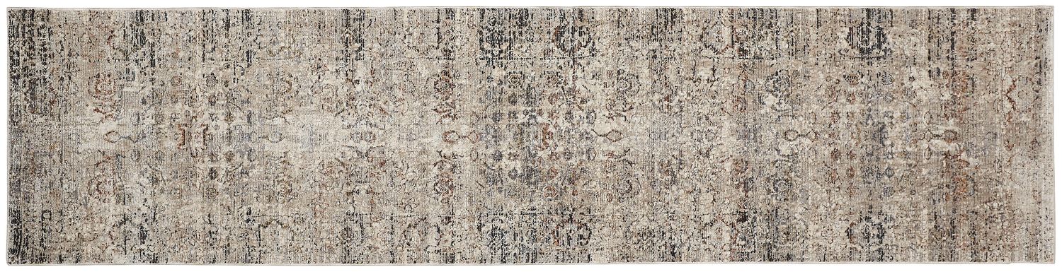 Ennis Ivory and Gray Rug by BD Fine