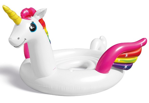 Intex 57296ep Unicorn Party Inflatable Pool Island Float 169l X 119w X 60h Inches