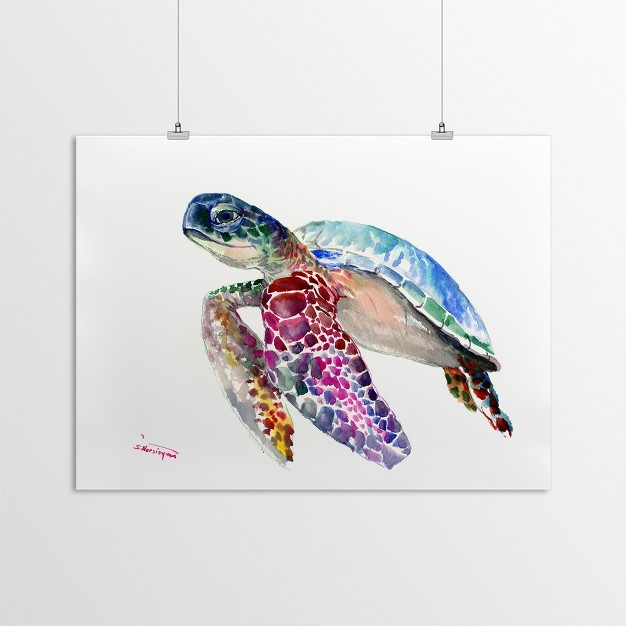 Americanflat Coastal Animal Sea Turtles 3 By Suren Nersisyan Poster