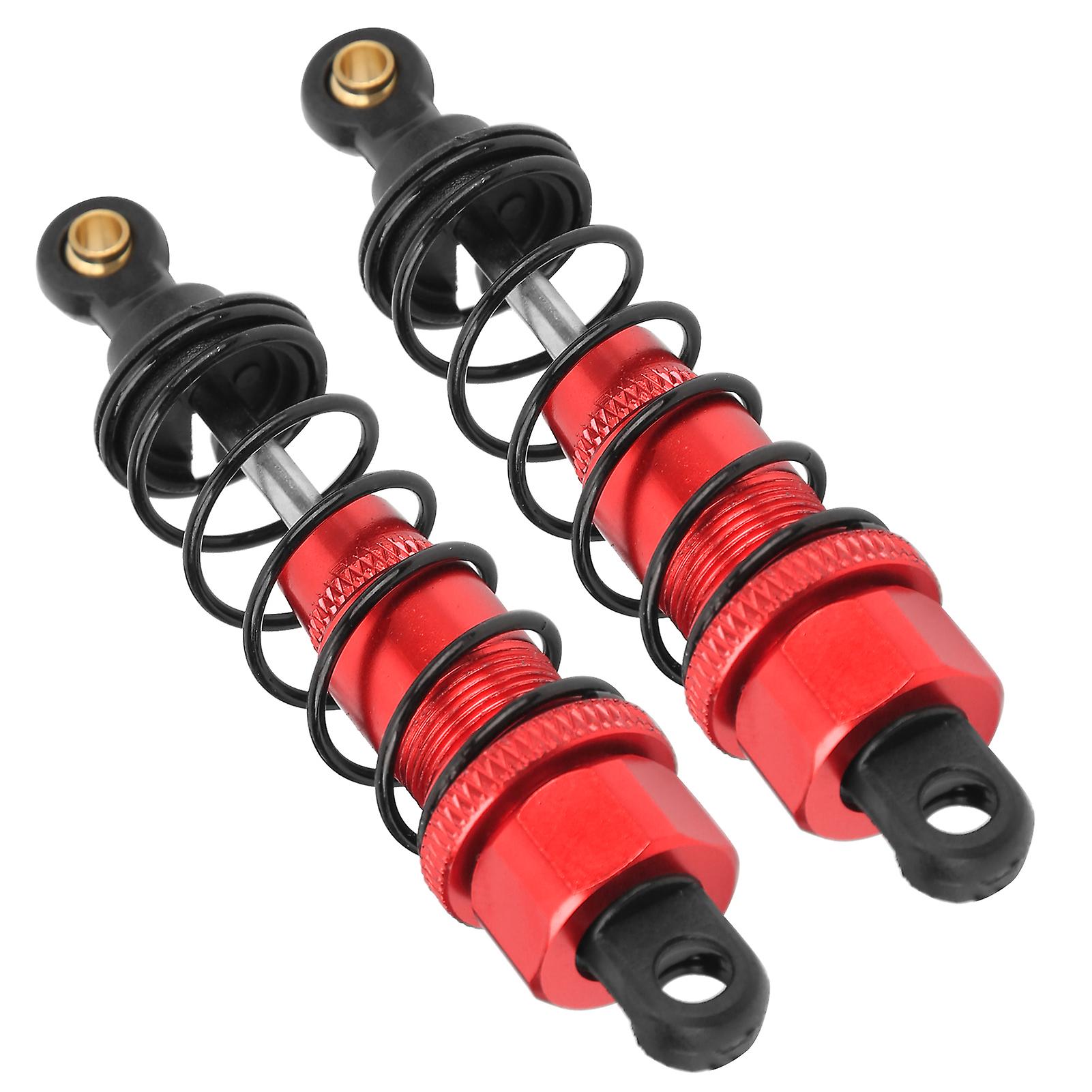 2pcs Rc Shock Absorber 82mm Aluminum Alloy Rc Damper Upgrade Parts For Tamiya Cc01 Cc02red