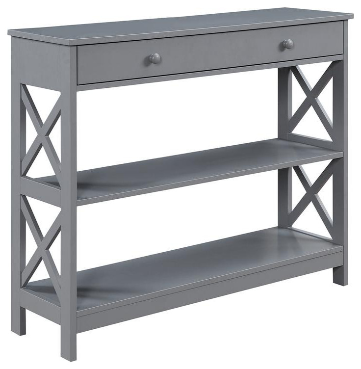 Oxford 1 Drawer Console Table   Transitional   Console Tables   by Homesquare  Houzz