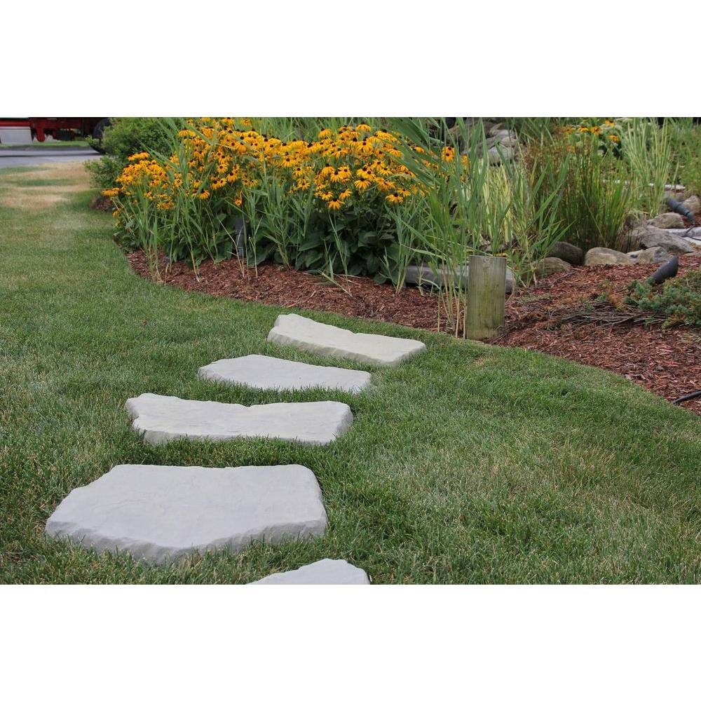 Nantucket Pavers 20 in. and 21 in. Irregular Concrete Blue Variegated Stepping Stones Kit (20-Piece) 52202