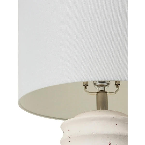 Pashmina Cylindrical Distressed Table Lamp - 28