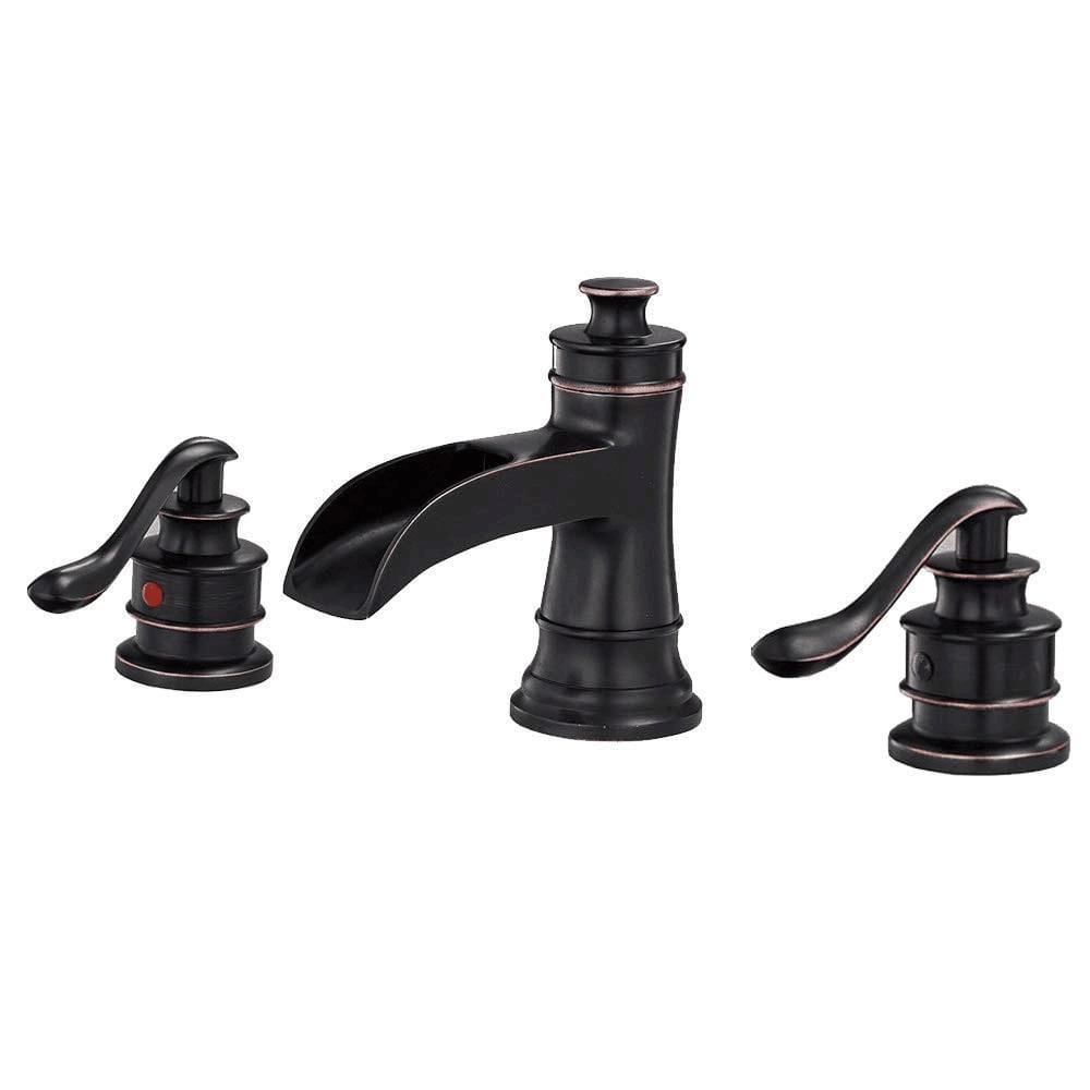 BWE 8 in Widespread 2Handle Bathroom Faucet in Spot Resist Oil Rubbed Bronze