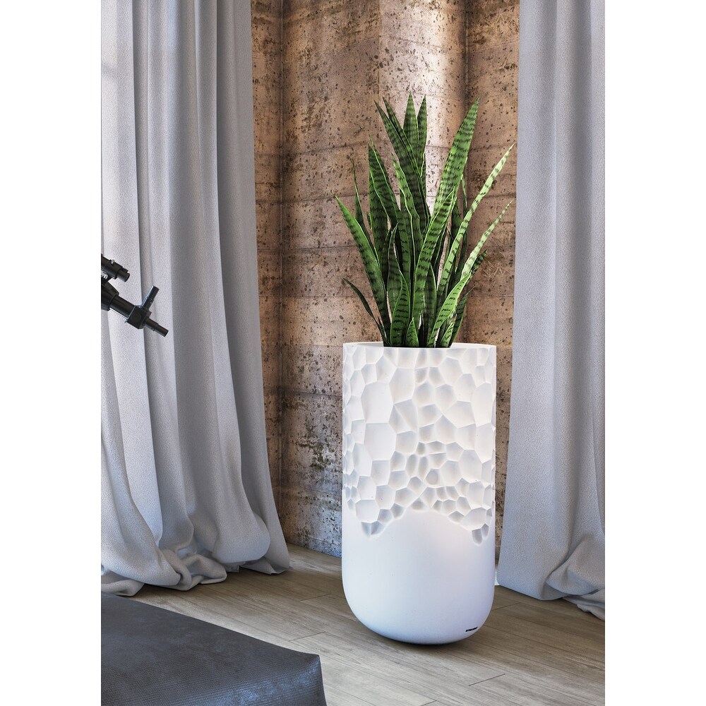 Bubble Planter in Black Matte Finish 36\