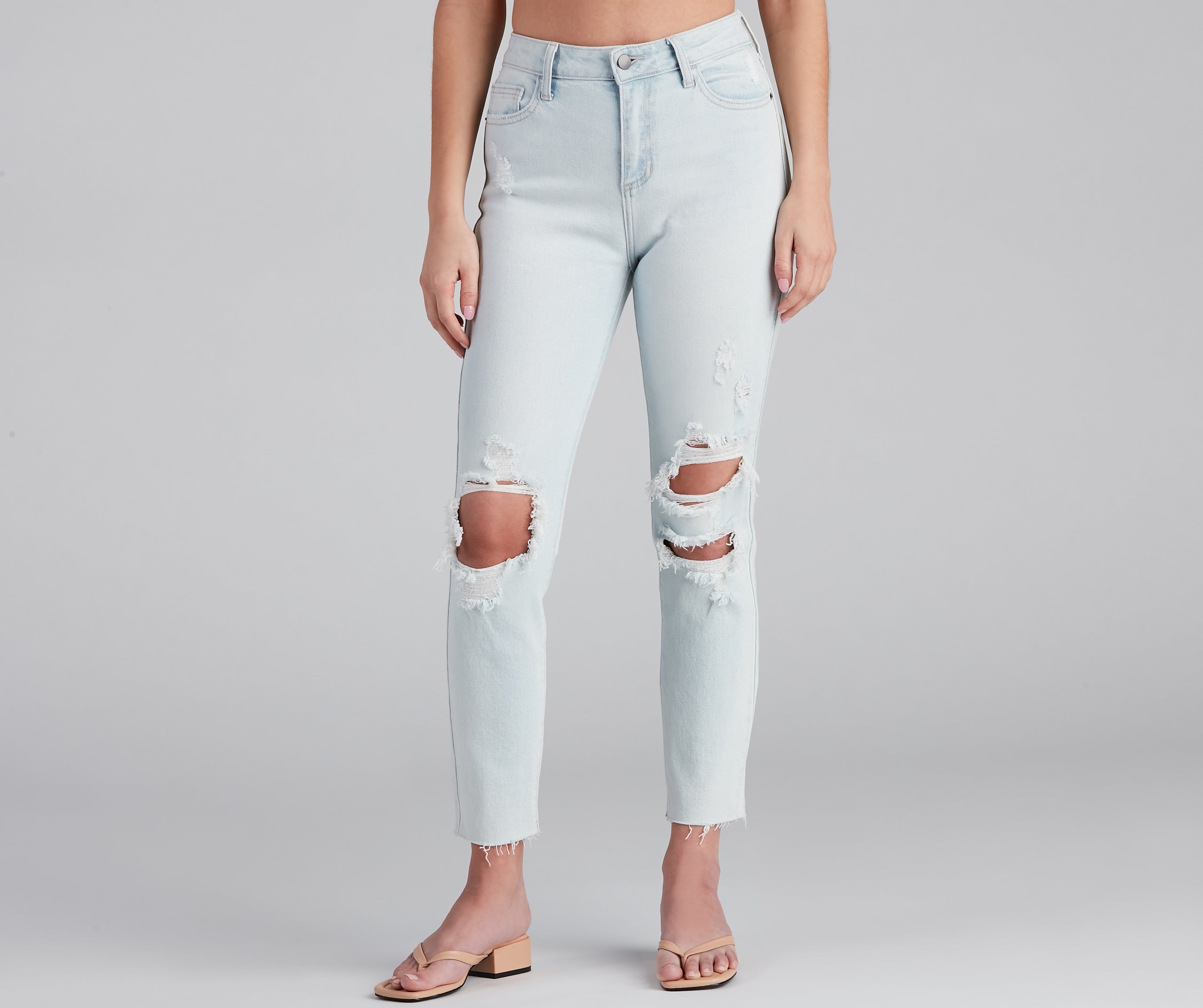 High-Rise Chic Style Skinny Jeans