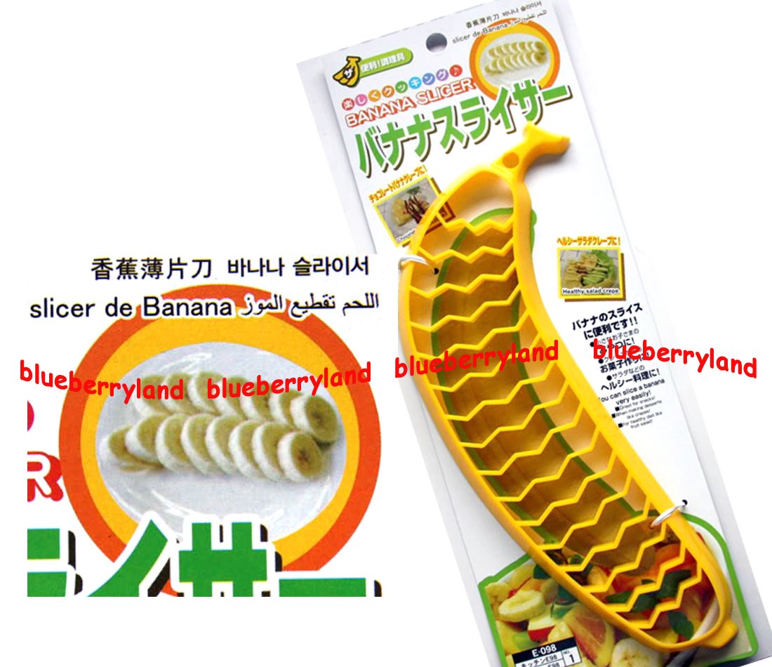 Japan Banana Slicer Split Fruit Salad Cutter chopper Kitchenware Utensil Snacks