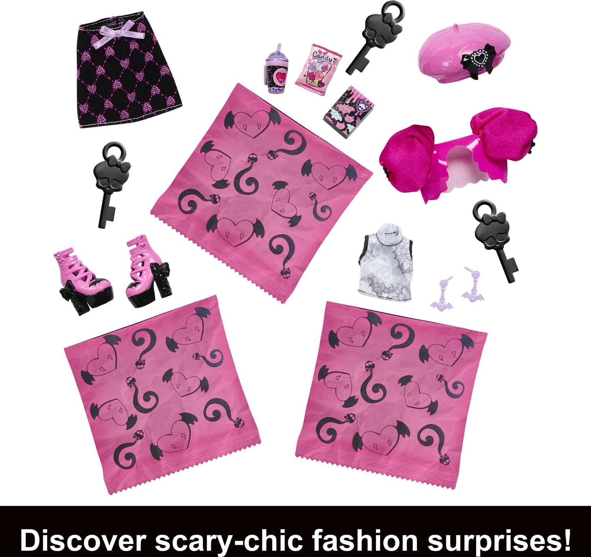 Monster High Doll and Fashion Set, Draculaura with Dress-Up Locker