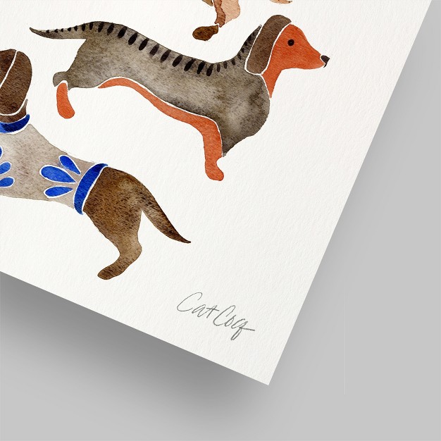 Americanflat Animal Dachshunds By Cat Coquillette Poster