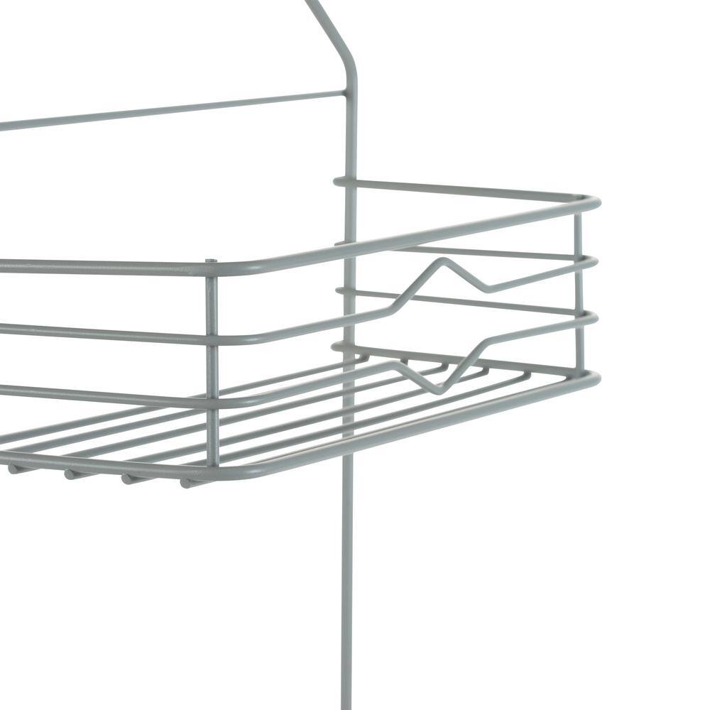 Bath Bliss 2 Tier Aztec Shower Caddy in Grey 10015-GREY