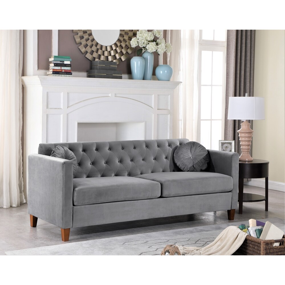 Lory velvet Kitts Classic Chesterfield Living room seat Loveseat and Sofa