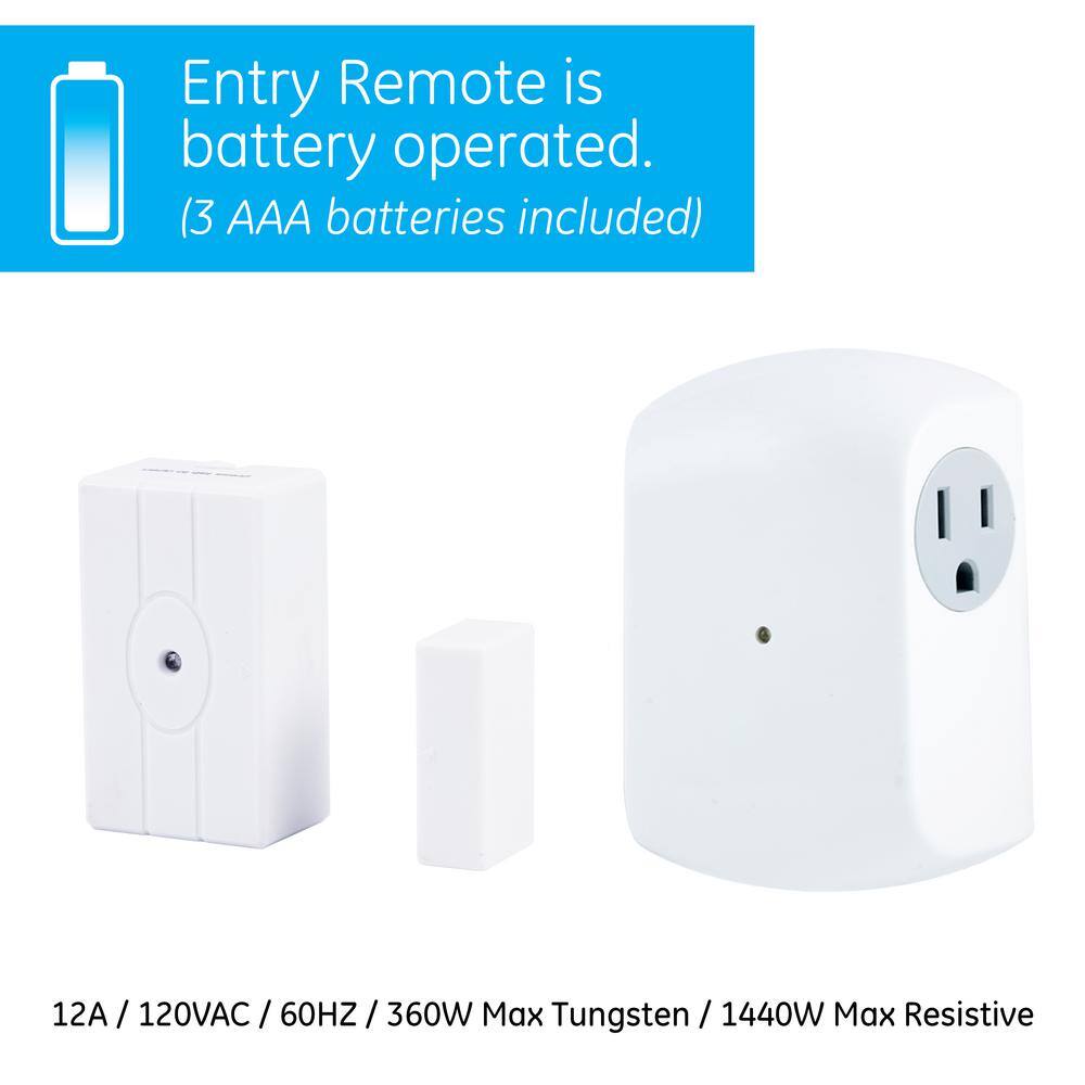 GE Wireless Door-Activated Light Control with Grounded Receiver 12752