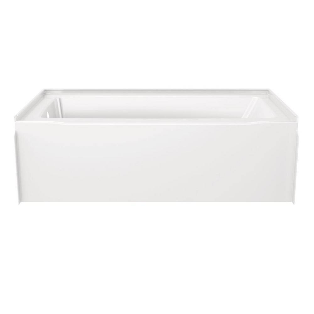 Delta Classic 500 60 in. x 32 in. Alcove Left Drain Bathtub and Wall Surrounds in High Gloss White BVS2-C521-WH