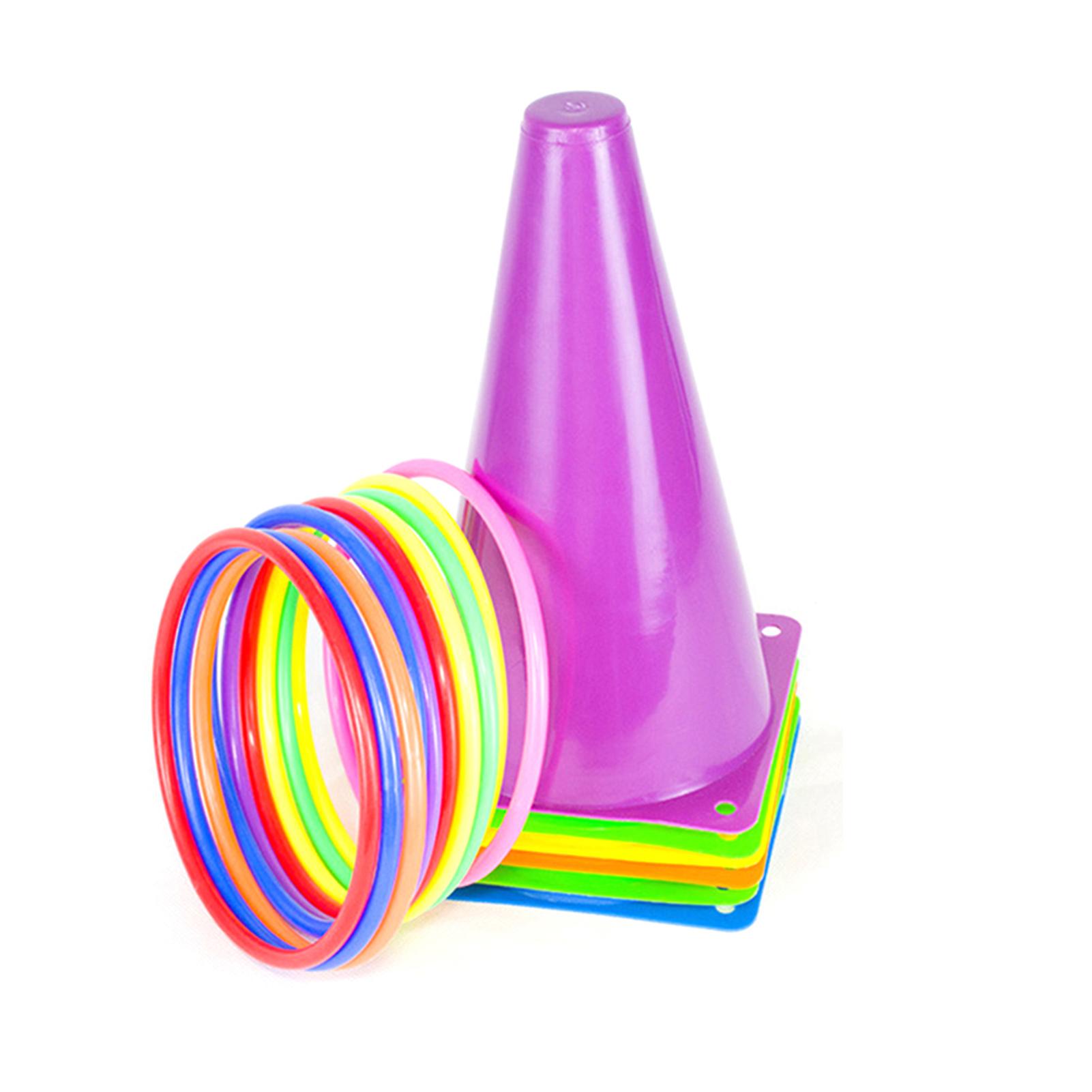 6 Pcs Marker Cone，10 Pcs Ring， Mesh Bag